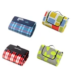 Polar Fleece Source Factory Made Soft Custom Picnic Blanket 2 Layers Outdoor Waterproof Camping Blanket