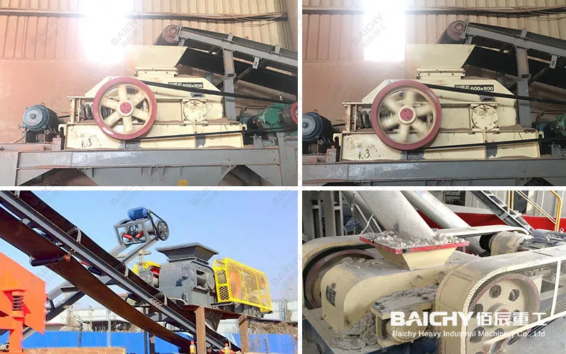 Industrial Double Toothed Roller Crusher Gravel Sand Stone Crushers Smooth & Teeth Type Roller Crusher for Coal, Cement Crushing
		
		