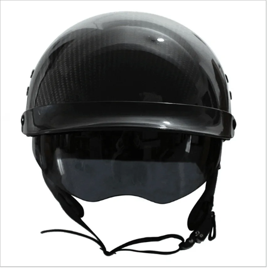 Carbon Fiber Half Face Helmet Cross 