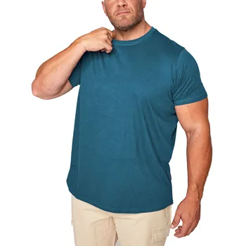 ZN wholesale custom blank high quality casual big and tall clothing plus size men's t-shirts