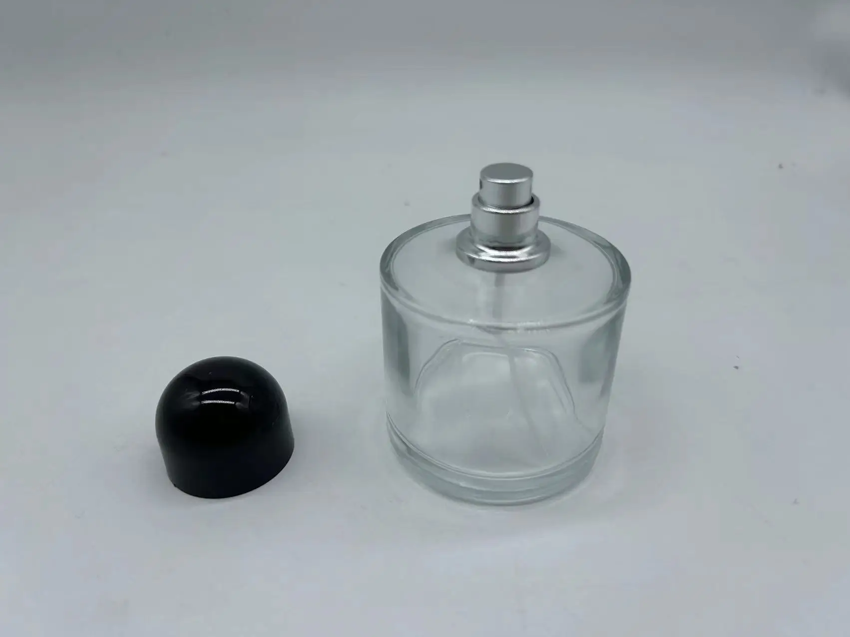 product 30ml50ml100ml dwarf cylinder transparent bayonet hemispherical lid perfume bottle spray bottle-35