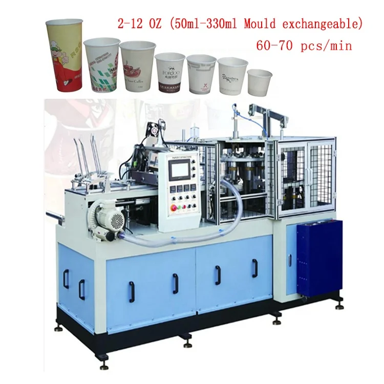 paper glass manufacturing machine cost