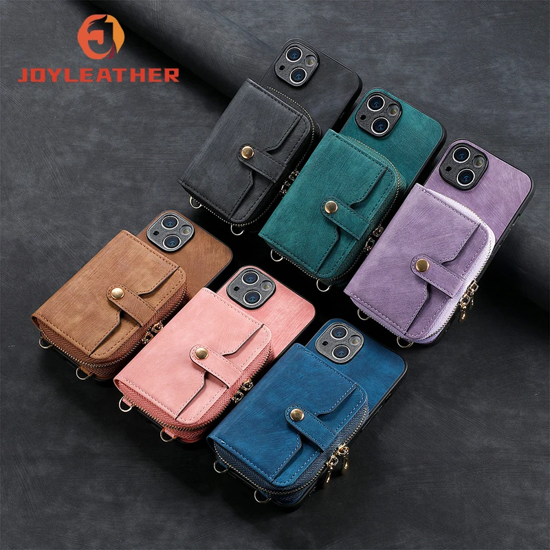 New Arrival PU Leather Credit Card Phone Holder Cases For iPhone 15 Pro Max 14 13 12 11 Phone Cover Wallet Case
