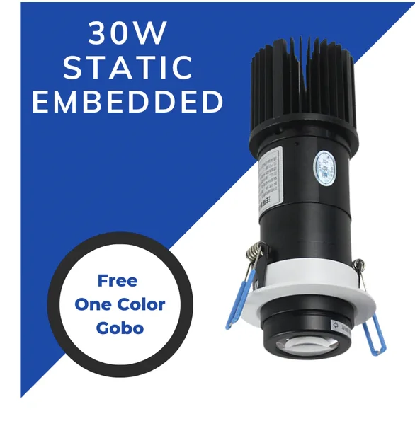 Waterproof Static Gobo Advertising Light Building Wall Projection Logo Floor Projector Waterproof