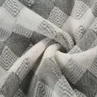Checked Towel Fashion Design Coral Fleece 3 Color Checked Towel