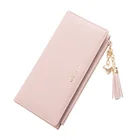 Wholesale Selling New Design Lady Wallet Good Pu Leather Wallet Love Tassel Wallet