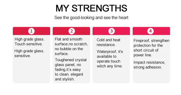 Customized high-end hotel home smart touch switch panel, central ring hollow transparent design tempered glass panel