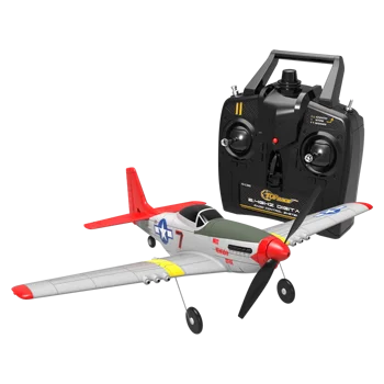 Mini Airplane Model P51D 400mm RTF Brushed Beginner Park Flyer Epp Foam Radio Remote Control Toys 761-5 EPP