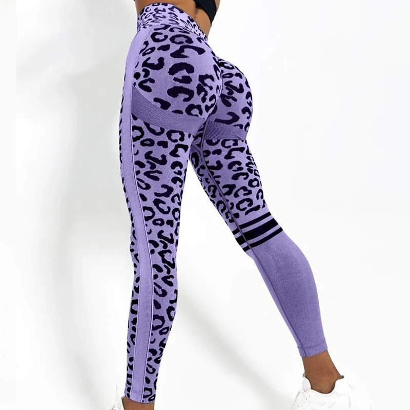 Sport Leggings Women Yoga Pants Workout Fitness Clothing Jogging Running Pants Gym Tights Stretch Print Sportswear Casual Pants