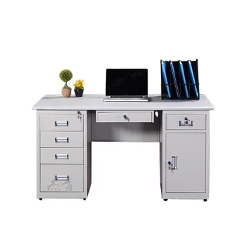 Modern Steel Office Desk Escritorio Simple Commercial Metal Table Furniture For Home Office