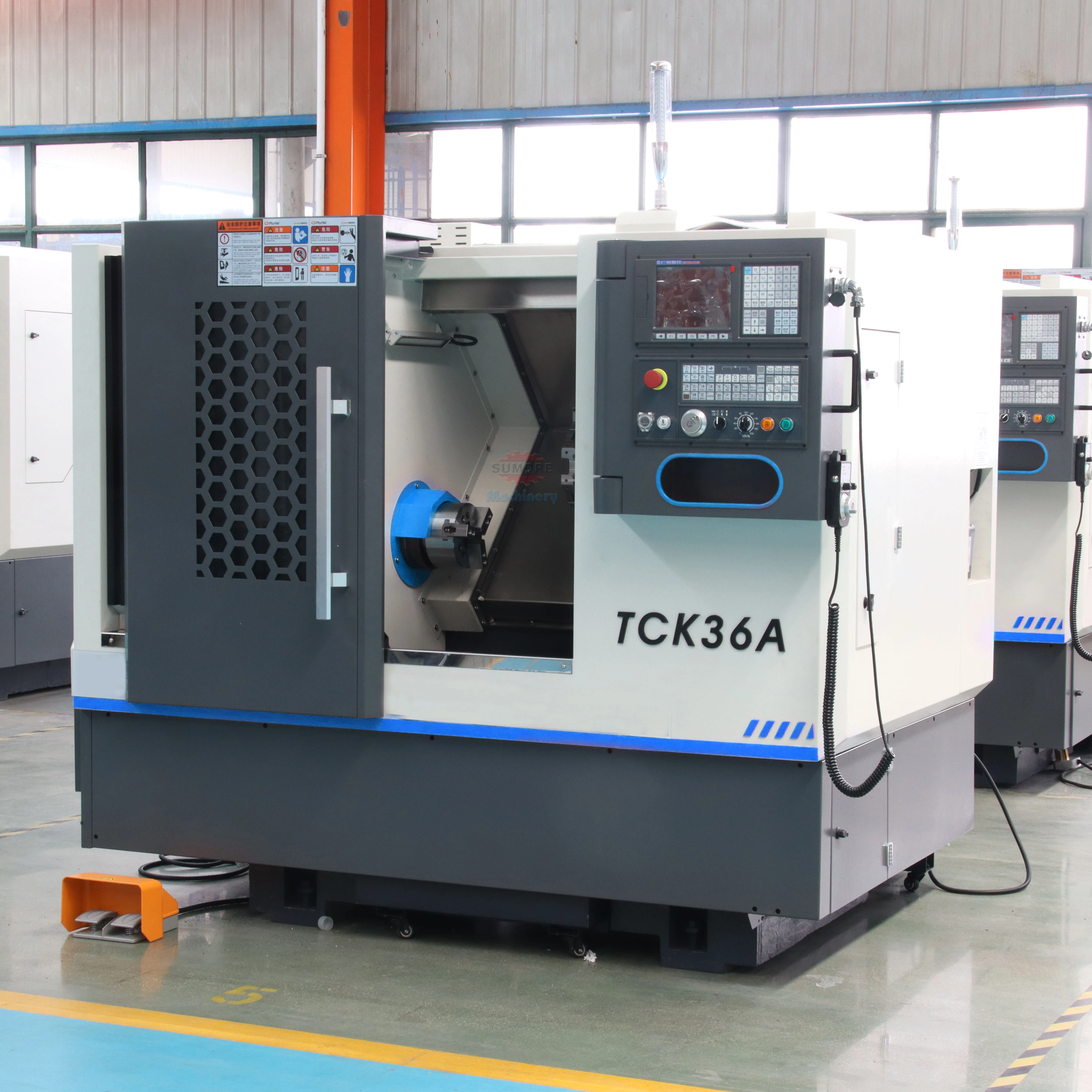 Tck50a 800 Precision China 2 3 Axis Turning Center Machine Price Slant