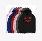 Hoodies OEM Sweatshirt Polyester Long Sleeve Printed Oversize Street Wear Custom Logo Blank Pullover Men's Hoodies
