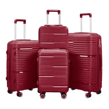 PP travel luggage sets 20 24 28 inch factory direct luggage trolley bag fashion luggage for unisex