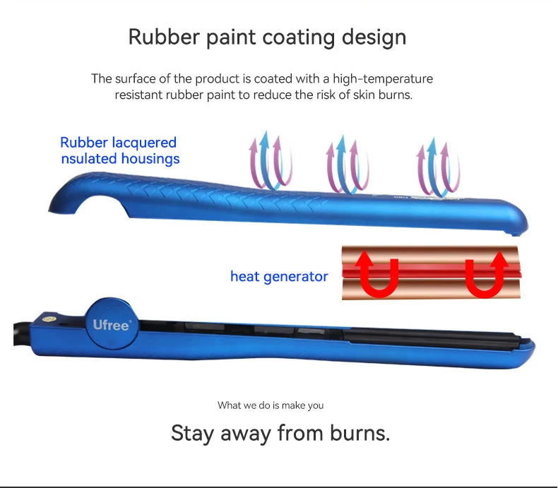 Electric Splint Straightener Temperature Regulating Curling Rod Dual-purpose  Non Damaging  Straightening
