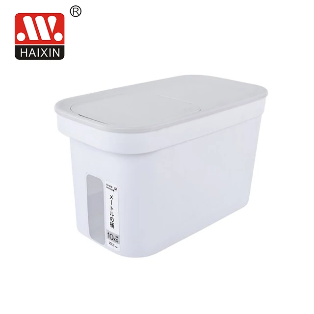 New Rice Dispenser Storage Box Container 10kg Cereals And Grain Bucket Dry Food Storage Container For Organizing Home Kitchen