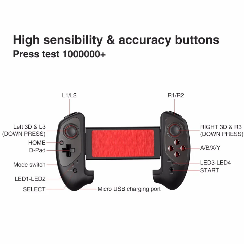 IPEGA PG-9083S Stretchable Gamepad For 4.5-8.4 Inch Android iOS Phone Wireless Game Console Controller Joystick For Tablet