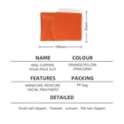 Manicure Clippers China Eyebrow Grooming Kit Lash Tweezers Orange Mini Manicure Set Nail Clippers Manicure Pedicure Set