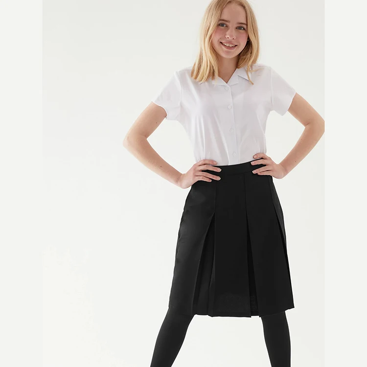 elastic waist uniform skirt