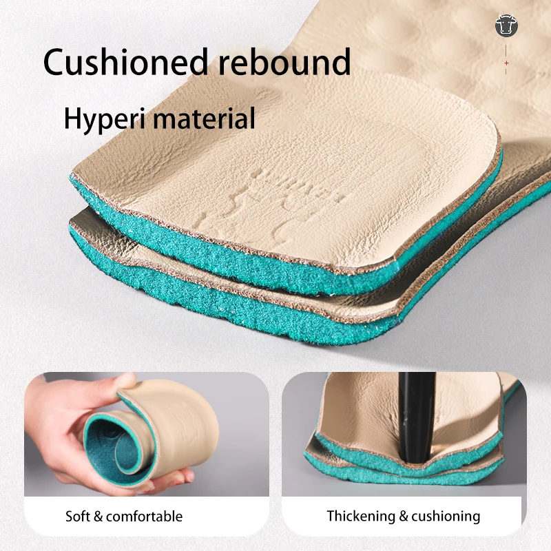 Sweat-Absorbing Shock-Absorbing Leather Insoles for Comfortable Footbed Sweat-Absorbing Shock-Absorbing Leather Insoles for Comfortable Footbed