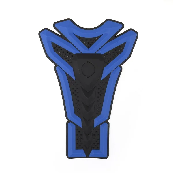 Areyourshop Fish Bone 3D Sticker Gas Oil Fuel Tank Pad Protector Decal For Yamaha Ducati Blue 