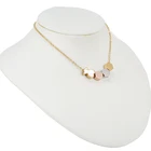 Necklace Set OEM Wholesale Custom Made Women Simple Cute 18K Gold Plated Animal Polygon Stainless Steel Pendant Necklace Set