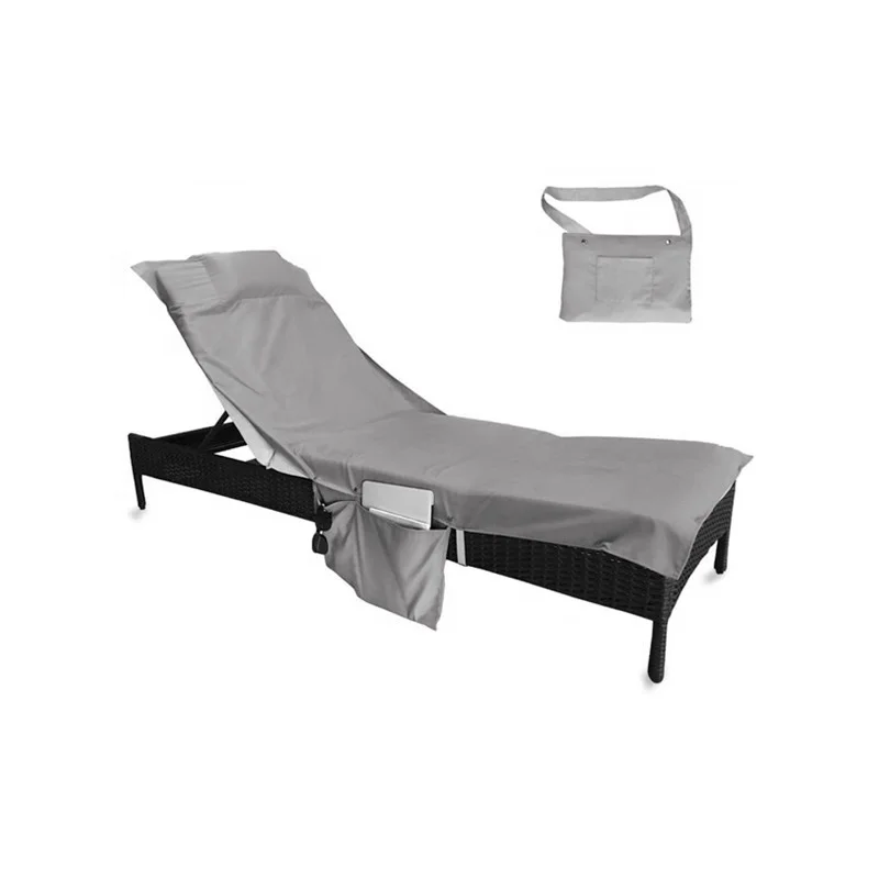 chaise lounge towel with pillow