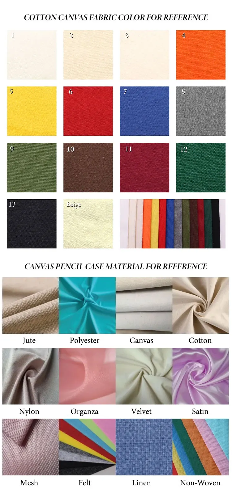 Custom Logo Printed Cotton Canvas Travel Cosmetic Bag Eco-Friendly Folding Makeup Pouch With Zipper for Storage Gifts Included factory