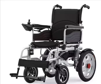 Lithium Battery Wheelchair steel Folding Electric Power Wheelchair with Motor