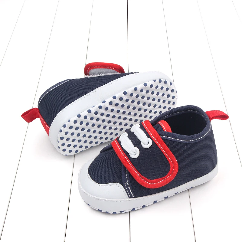 New Arrival Spring& Autumn Soft Soled Canvas Shoes Baby Shoes for Girls and Boys manufacture