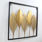 2022Most Popular Living Room Background Wall Wrought Iron Decoration Wall Hanging Light Luxury Ornaments