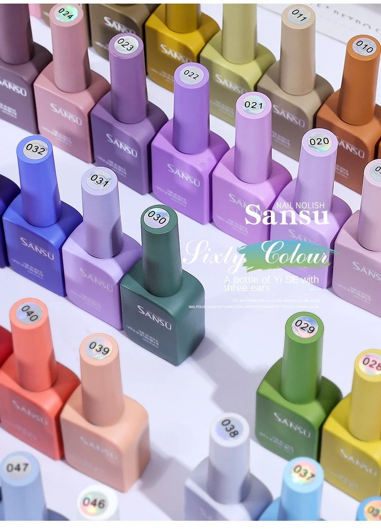 Sansu 60 Colors Gel Nail Polish Set Gel Polish Set Easy Soak Off 15 Ml