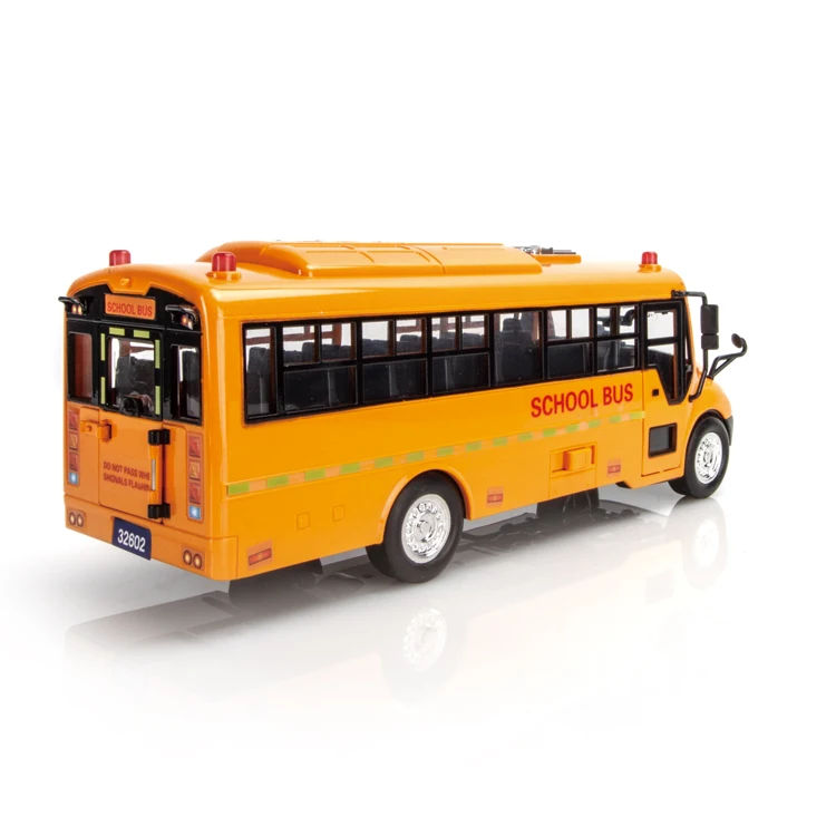 High quality big size children school bus toy model inertia car with sound 