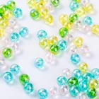 Bead 950PCs-13000/Bag 3mm-10mm AB Rainbow Clear Color Round Acrylic Plastic Loose Bead For Jewelry Making DIY