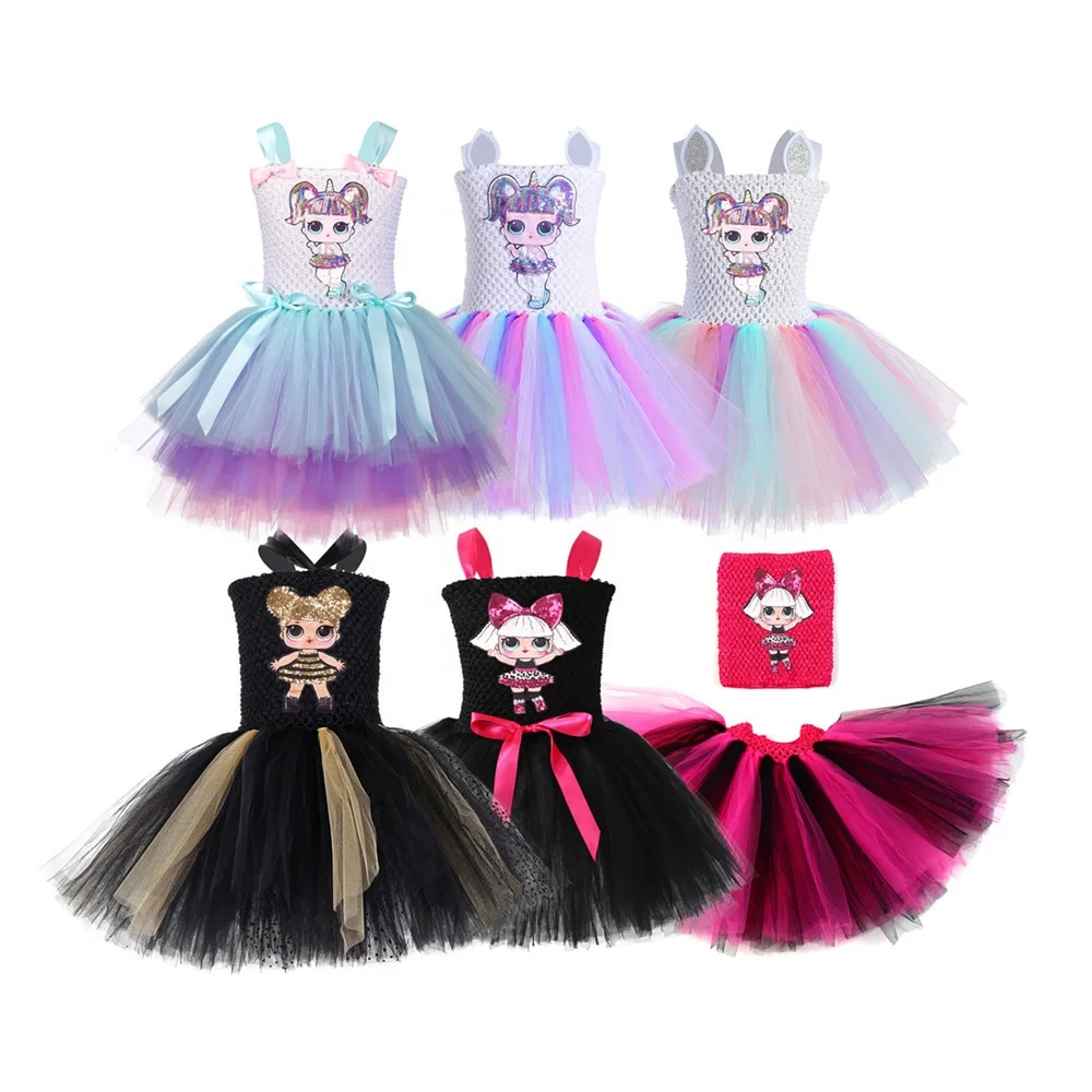 L.O.L Surprise Girls Tutu Dress with Tulle Skirt