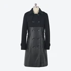 Coat Fur Turn-down Collar Women Fashion Leather Winter Jackets With Woman Faux Coat High End Fur Jeans Jacket