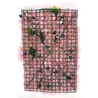 Rose Wholesale Hydrangea Smiling Square Rose Pink Artificial Wedding Flower Wall Backdrop