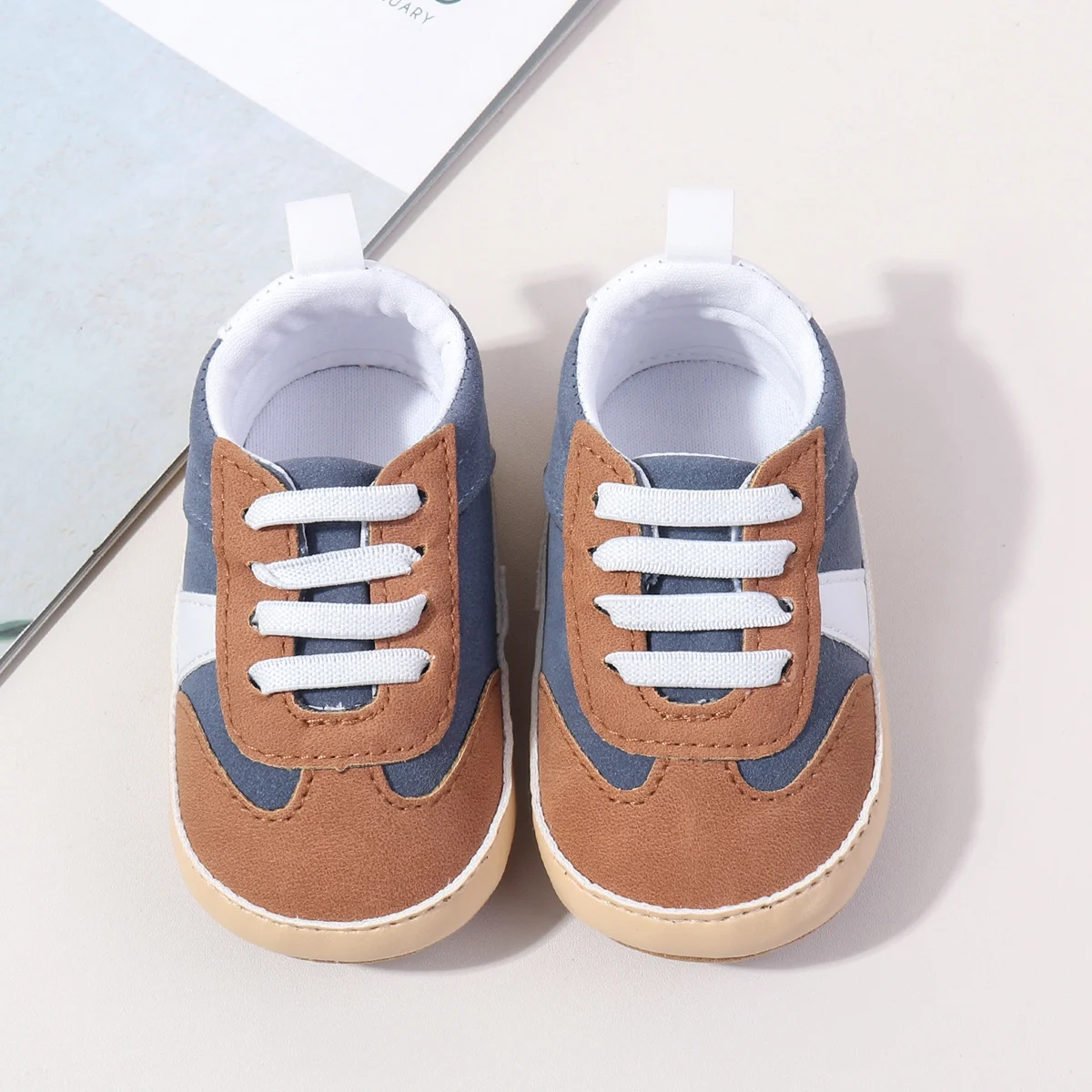 2025 New Designs Lace-up Design Anti-slip Soft Tpr Outsole Baby Boys Shoes Casual Sport Toddler Shoes details