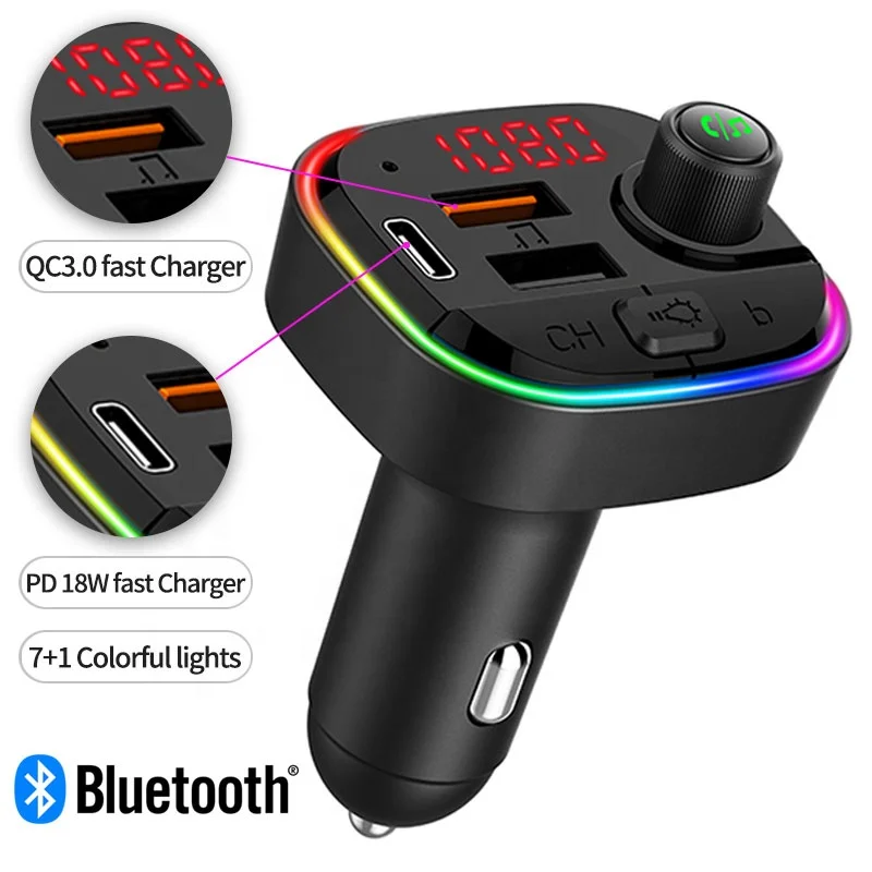 Car Bluetooth Fm Transmitter Mp3 Player 