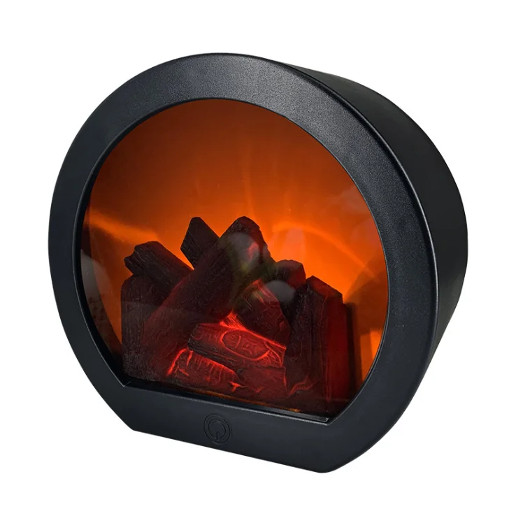 Online Hot Selling High Quality Touch Switch LED Decorative USB Rechargeable Simulation Flame Led Fireplace Lantern