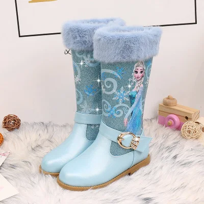 frozen glitter boots