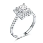 18k Wedding Band 18K Platinum Gold Diamond Ring Romantic Engagement Wedding Band Moissanite Ring
