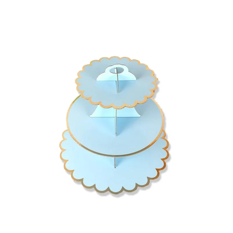 Birthday Disposable Paper Cake Stand Birthday Cake Supply Color Cake