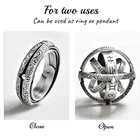 Ring Rings Renaissance Ring Astronomy Ball Rings Openable Rotate Sphere Cosmic Letter Ring For Man And Women