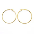 Silver Jewelry E4169 18K Gold Plated Huggie Hoop Earrings 925 Silver Needle Fashion Jewelry For Women