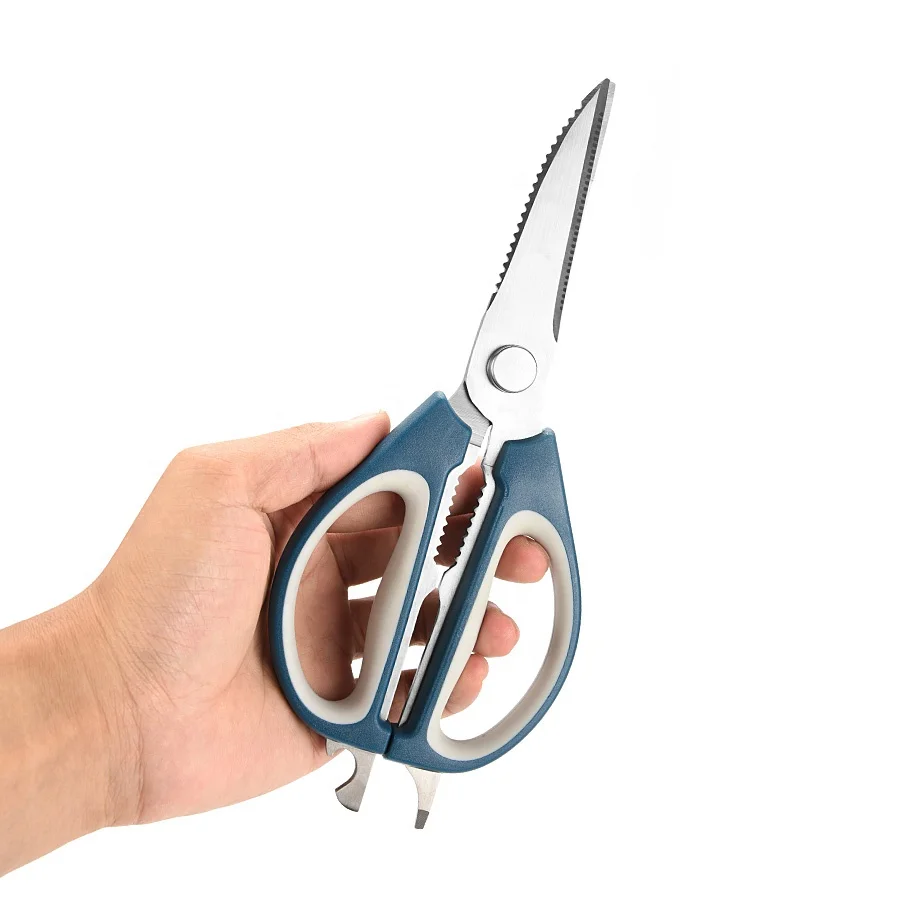 Heavy Duty Multifunction Kitchen Scissors  6 in 1 Utility Detachable Chicken Kitchen Shears With Soft Grip