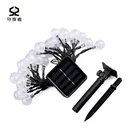 Decoration Light Waterproof IP44 Outdoor Holiday Decoration Solar Crystal Bubble String Light