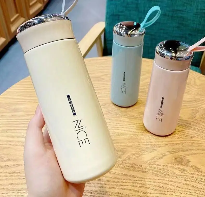 Glass liner creative water bottle simple department store student bottle advertising gift thermos acrylic lotion water bottle