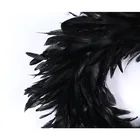 Wedding Decoration Cheap Black Christmas Feather Wedding Decoration Feather Wreath
