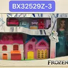 Girls Dolls Doll Girls Dollhouse Miniature Dolls House Frozen Assembly Kit With Doll And Furniture