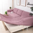 Latest Design High Quality Furniture Protection Full Elastic Stretch SofaCover 7 Seater Sectional L Shape Sofa Cover